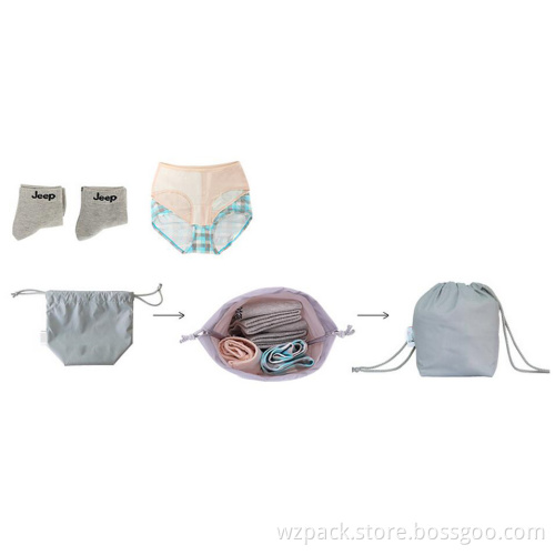 2016 OEM draw string cosmetic bag storage bag